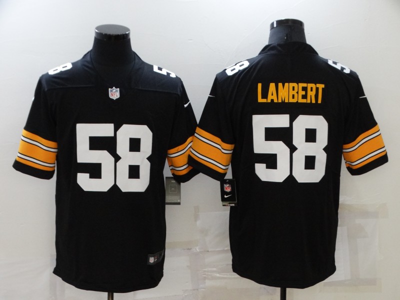 Men's Pittsburgh Steelers Jack Lambert #58 Black Jersey